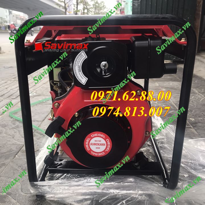 [Trả góp 0%]Máy Phát Điện Chạy Dầu 3Kw Sumokama SK3500