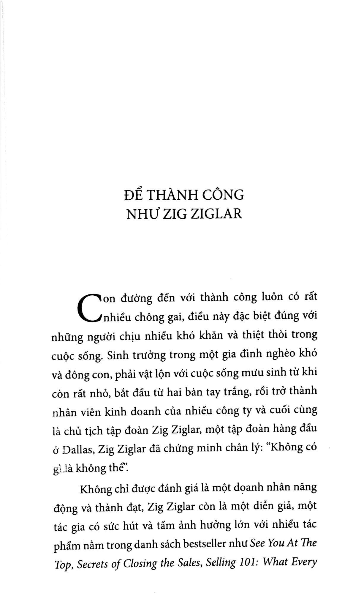 Sách - Phong cách bán hàng Zig Ziglar