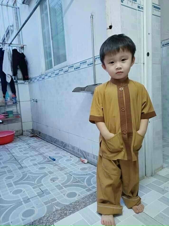 đồ lam đi chùa mẫu bé trai - lảnh tụ phối ( vãi kate )