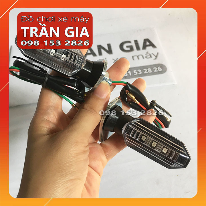[FreeshipMAX] Đèn xi nhan led K4 HiDu CHÍNH HÃNG kiểu xinhan vario gắn winner X, exciter ex 150, NVX, FZ150