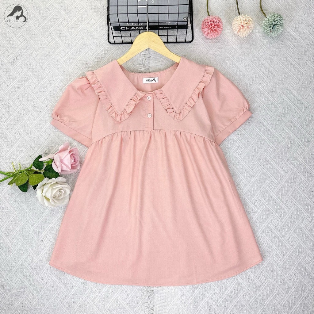 Áo bầu cổ sen chất đũi lụa mềm mát đủ màu