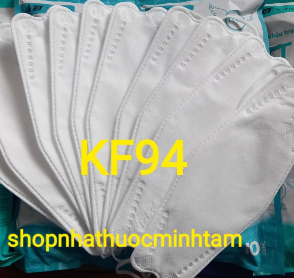 KHẨU TRANG KF94  HÀNG CHẤT LƯỢNG TỐT  ( CABON 5 BỊCH 50 CÁI  ) TRẮNG