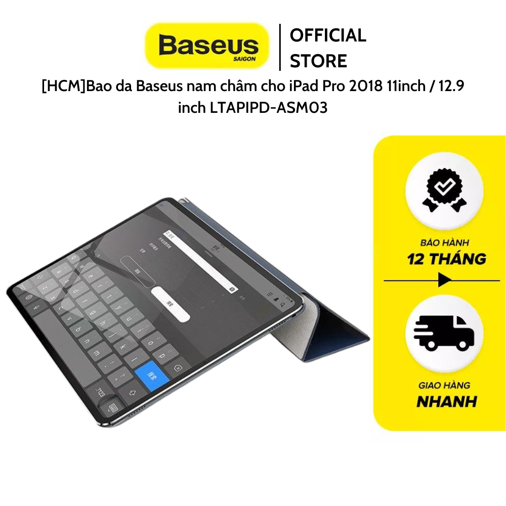 [HCM]Bao da Baseus nam châm cho iPad Pro 2018 11inch / 12.9 inch LTAPIPD-ASM03