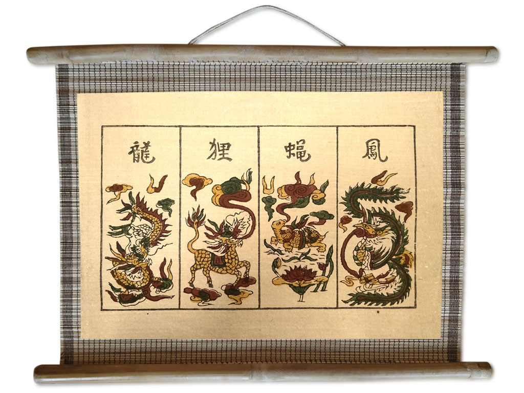 Tranh Dân Gian Đông Hồ Tứ Linh
