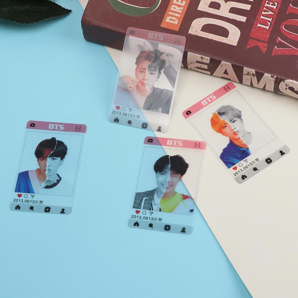 SET 8 CARD NHÁM BTS NHỰA TRONG SUỐT ANSWER