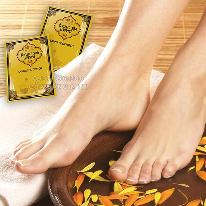 【FREESHIP】 Combo 10 Miếng Dán Thải Độc Chân Thái Lan Lanna Foot Patch