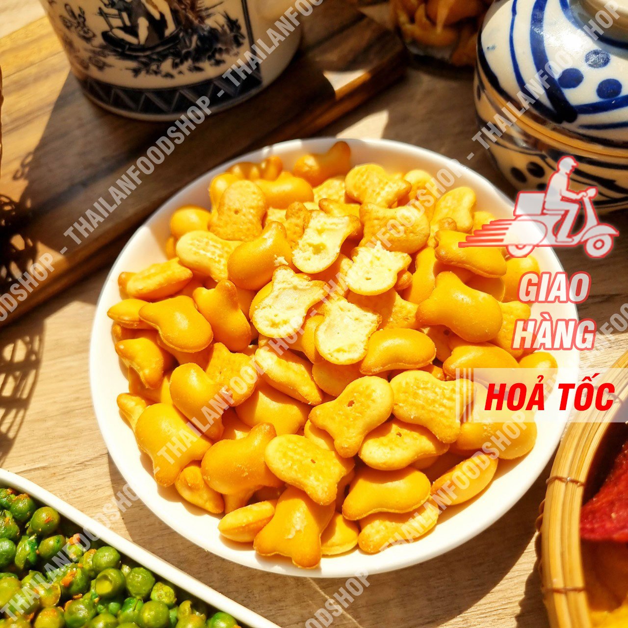 Bánh gấu nhân kem thiên hồng hộp 500gr