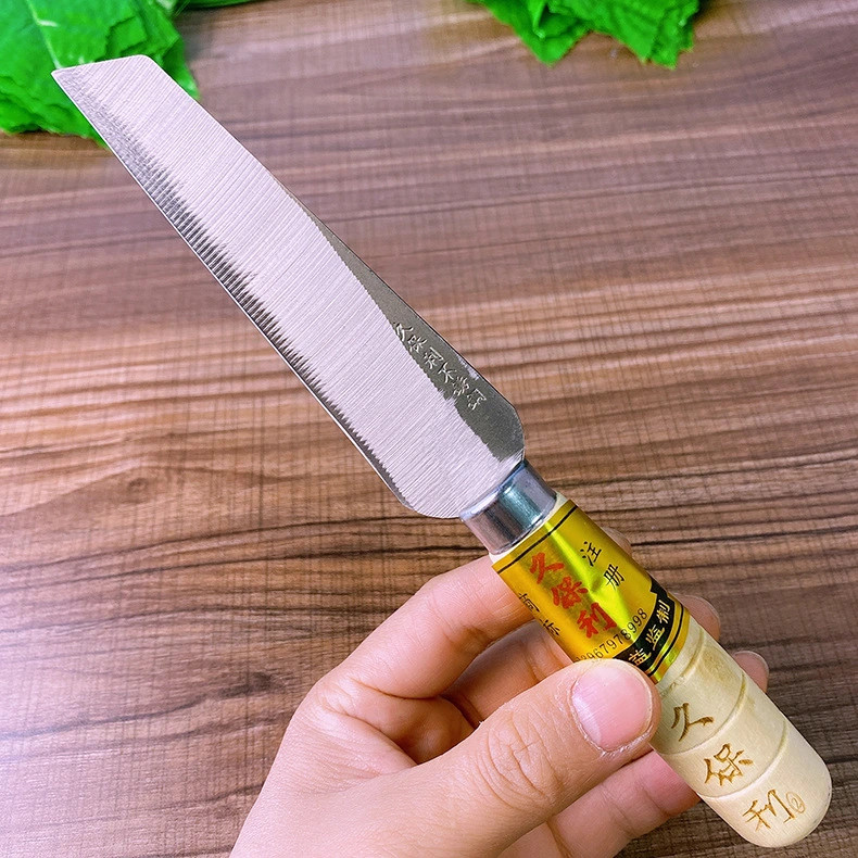 Dao Thái Thịt Cán Gỗ Cao Cấp. Lưỡi Dao Làm Bằng Nhíp Oto Vật Dụng Nấu Ăn Nhà Bếp