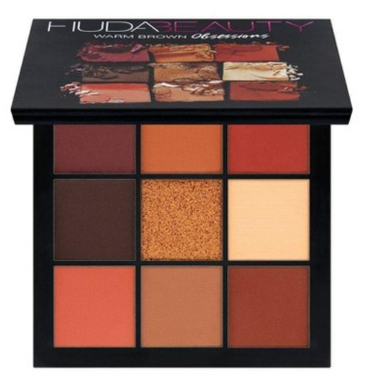Bảng phấn Huda mini 9 ô Huda Beauty Warm Brown Obsessions
