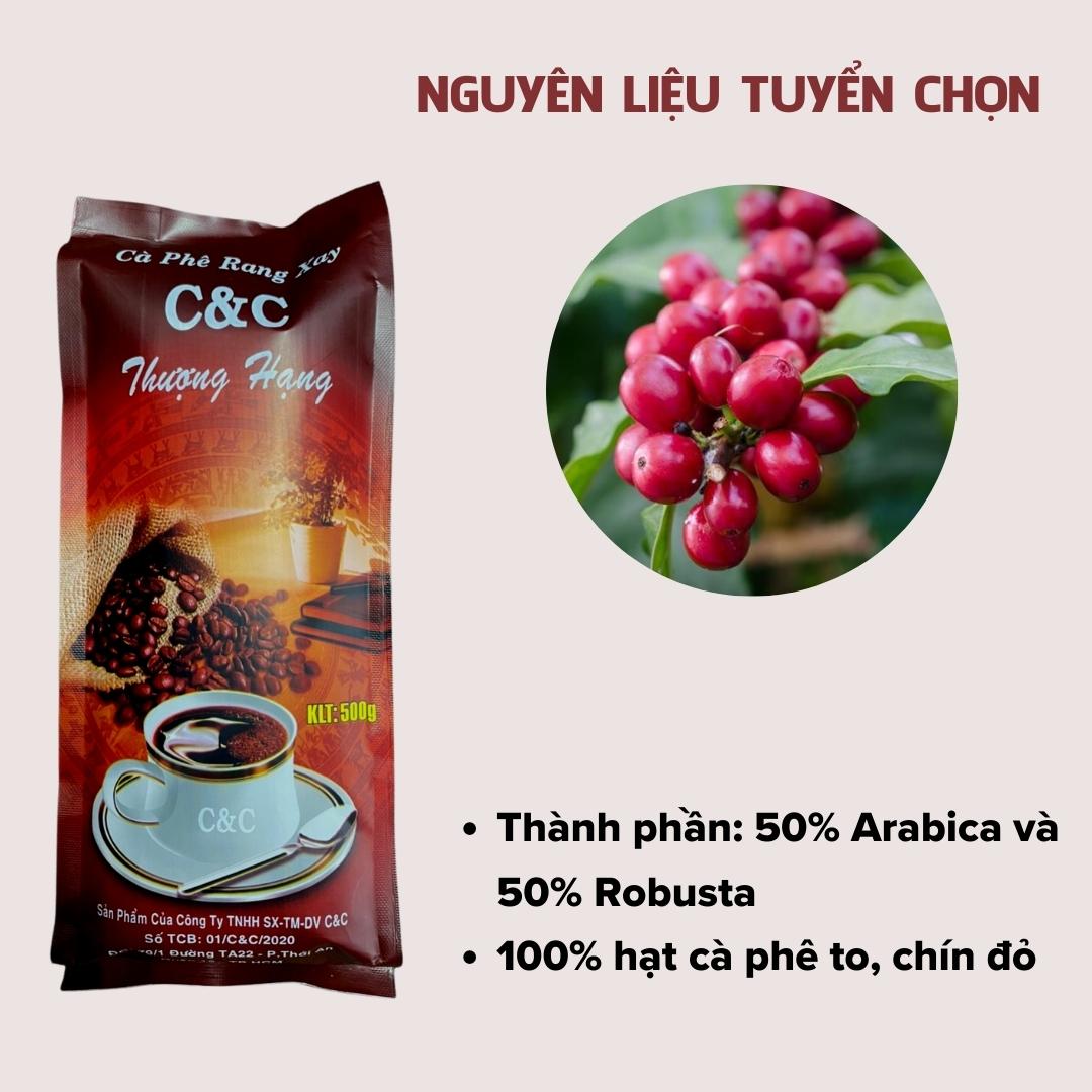 Cà phê rang xay thượng hạng bịch đại 500gram - BINZINSON