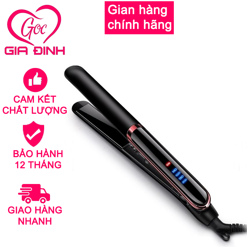 [Lấy mã giảm 10k] Máy ép duỗi tóc 2 trong 1 cao cấp kiểu Hàn Quốc NA-8868 (Đen)
