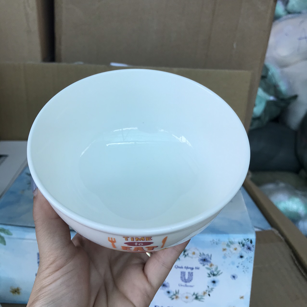 [HCM]Combo 10 chén sứ dễ thương - Quà tặng từ Unilever (màu ngẫu nhiên)