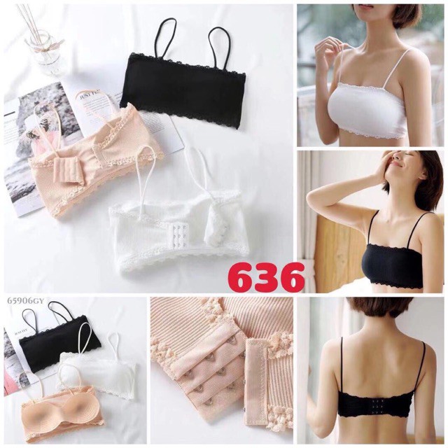 Siêu Đẹp- Áo Bra Len Tăm Cài Sau Ms 636