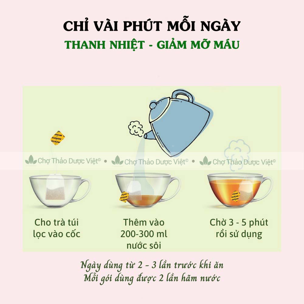 Trà lá sen túi lọc, bịch 30 túi x 3g, đậm vị trà thơm ngon, dễ uống, tốt cho sức khoẻ