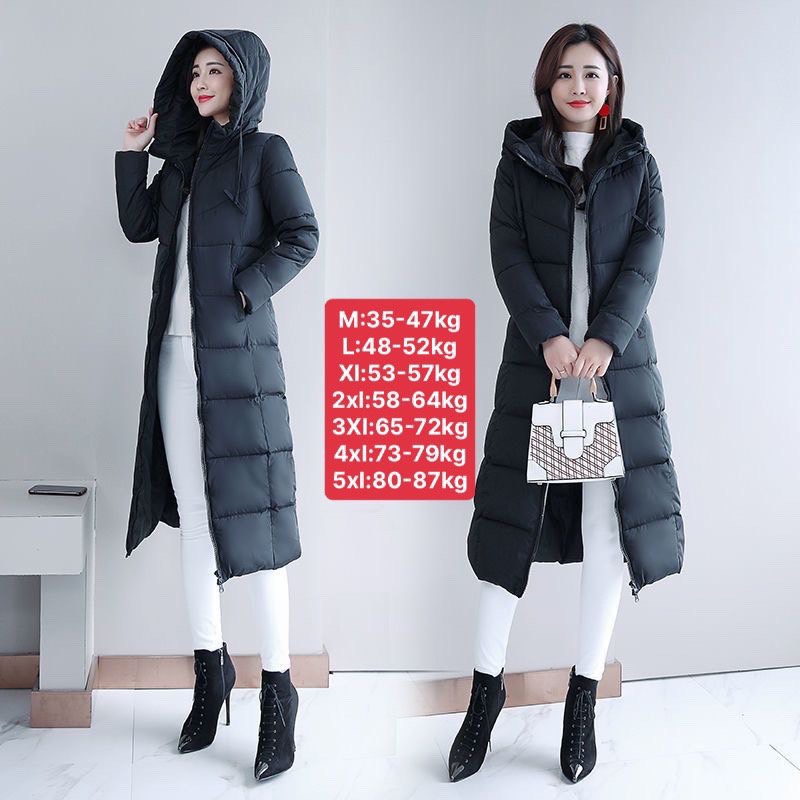 Áo phao nữ đại hàn dáng dài hàn quốc