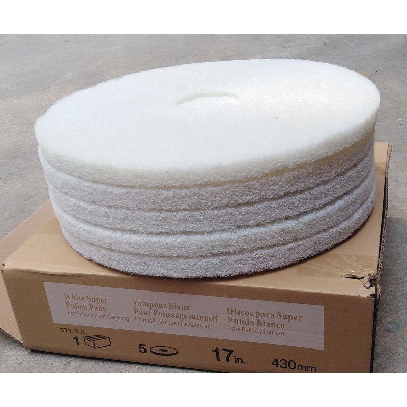 Thùng 5 miếng pad chà sàn 17 inch màu trắng ANKO