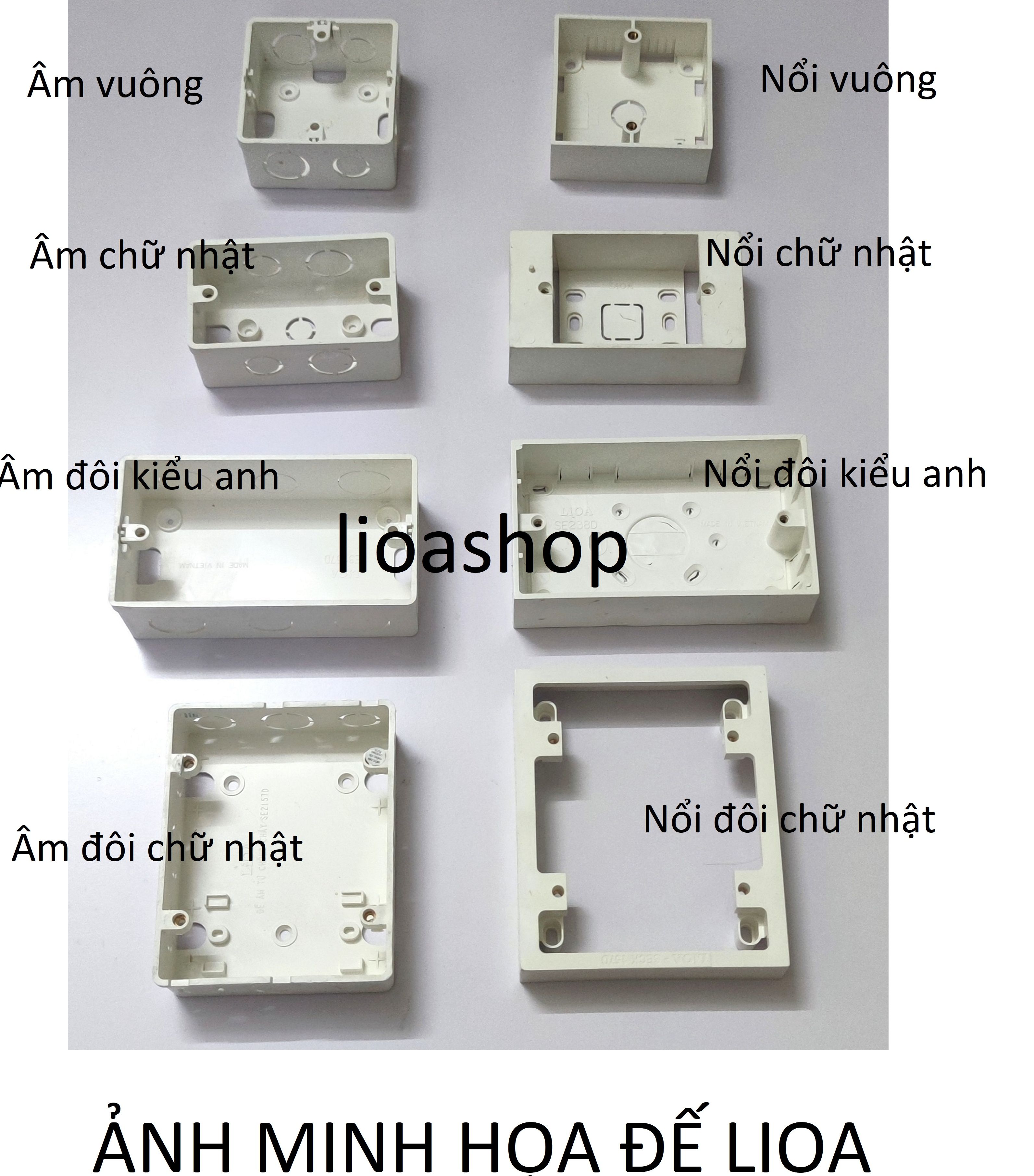 ĐẾ ÂM ĐÔI - ĐẾ NỔI  ĐÔI CHỮ NHẬT LiOA