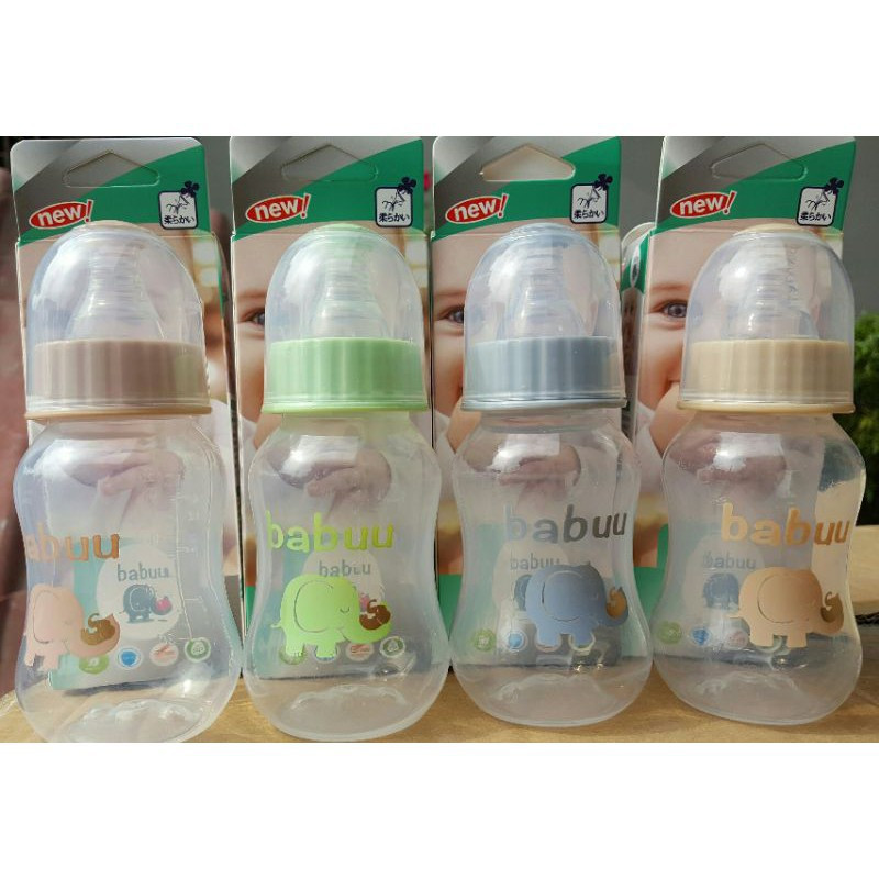 Bình sữa Babuu dòng cổ hẹp 60ml, 125ml, 250ml