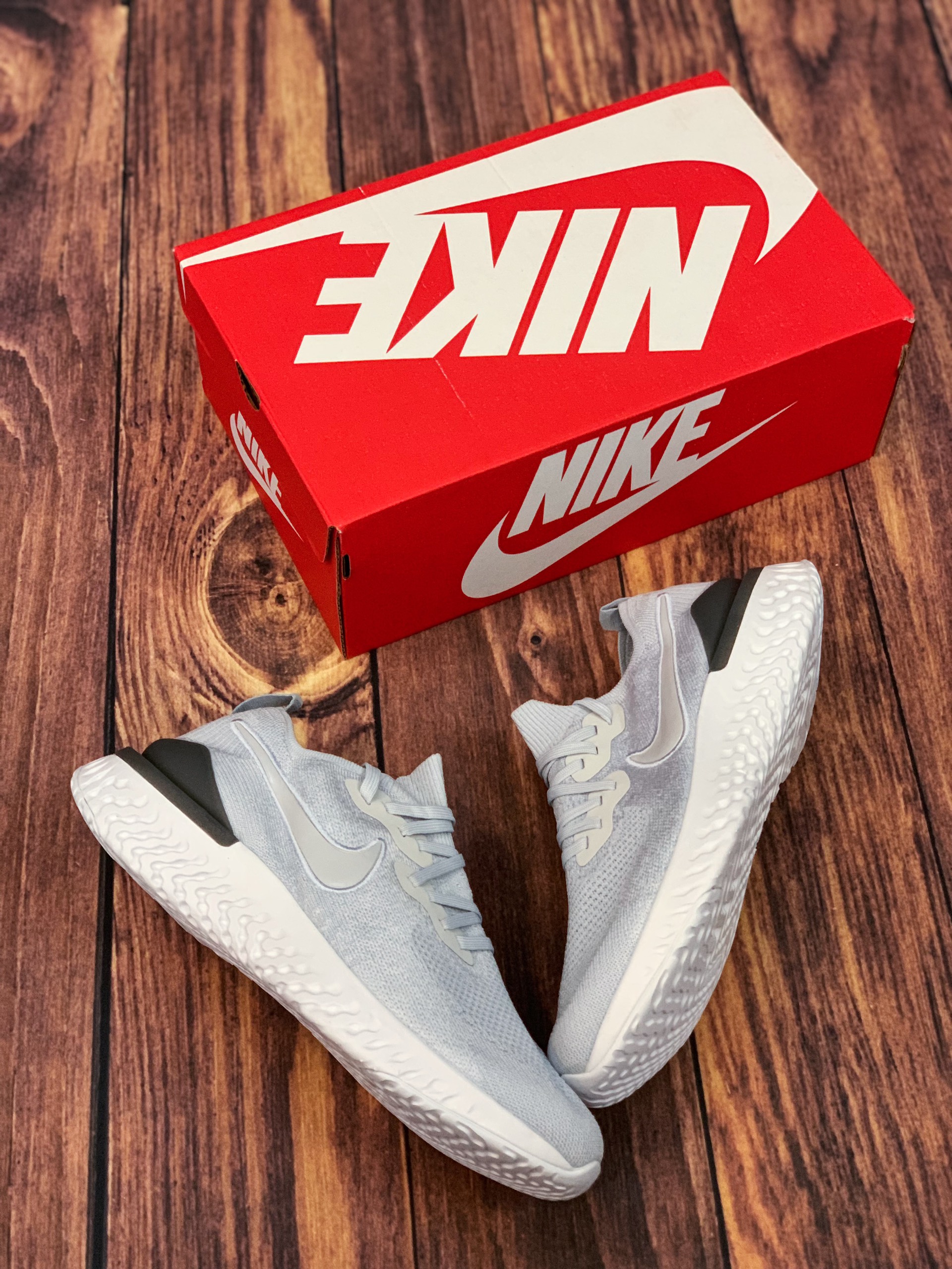 Giày Epic react mới êm bền nhẹ thoáng thể thao (Xám)