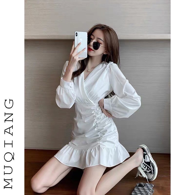 [HCM]Đầm ôm body tay dài xinh sắn