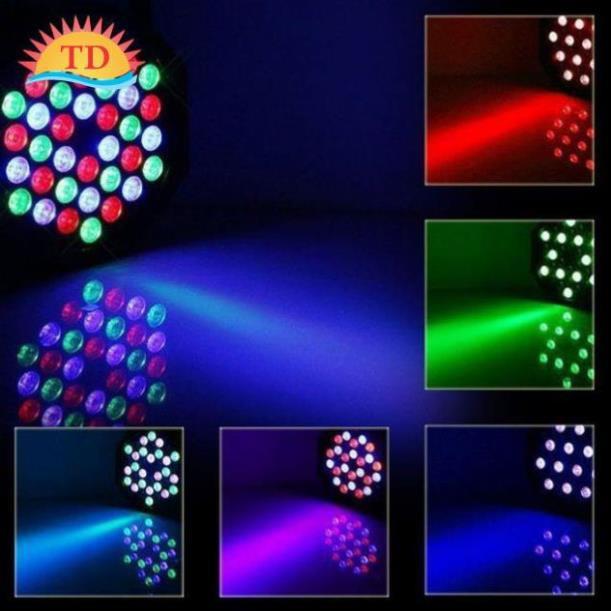 Đèn led sân khấu Flat Par light 36 led cảm ứng âm thanh.