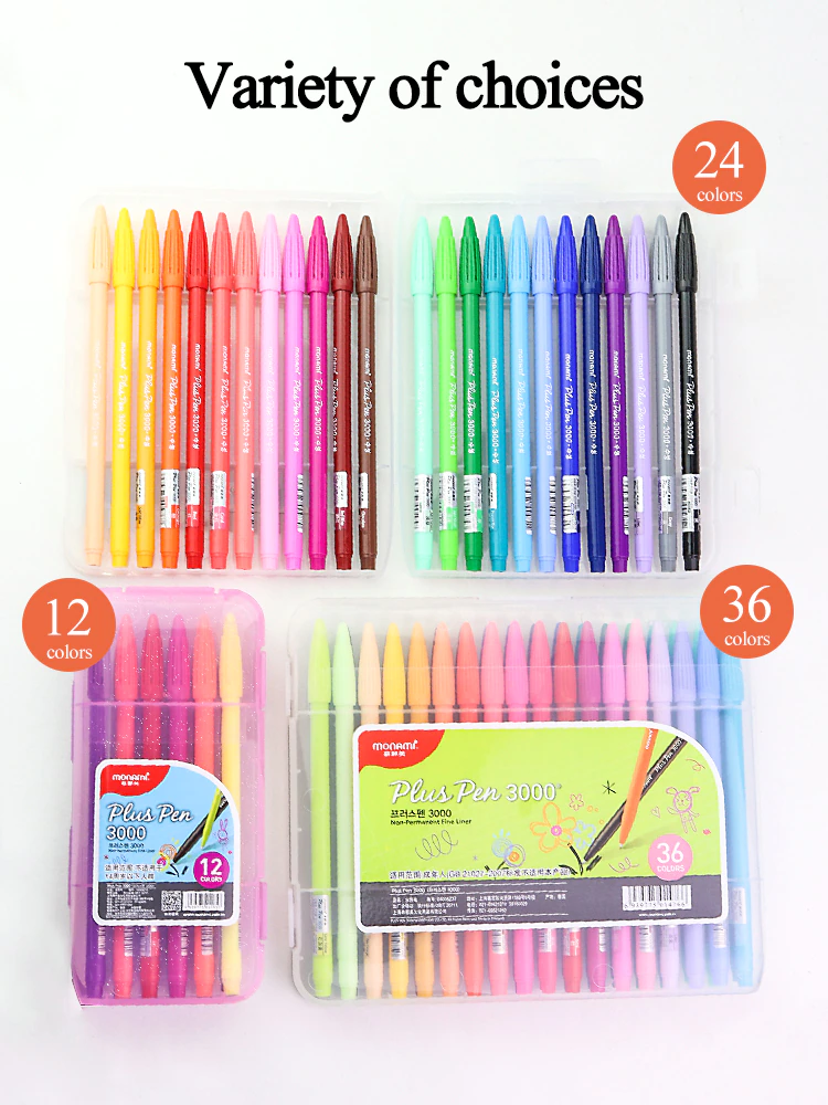 Bút line Monami Plus pen 3000