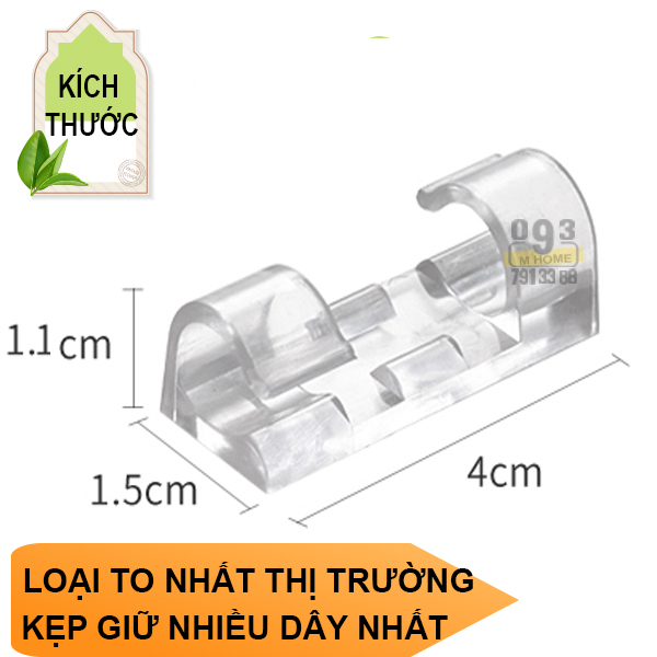 Combo 10 Kẹp Dây Điện Kẹp Đi Đường Điện