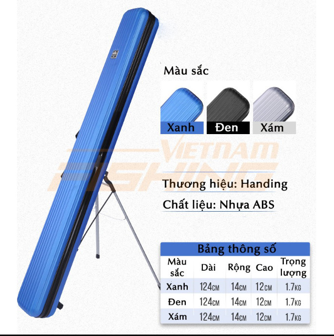 Bao Đựng Cần Câu Cá ABS dạng túi xách cứng