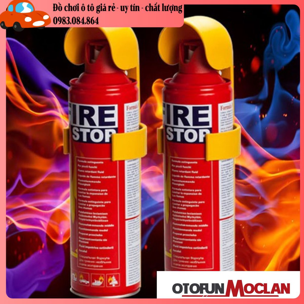 Bình chữa cháy cầm tay mini - bình cứu hỏa nhà cửa - ô tô khẩn cấp 500ml