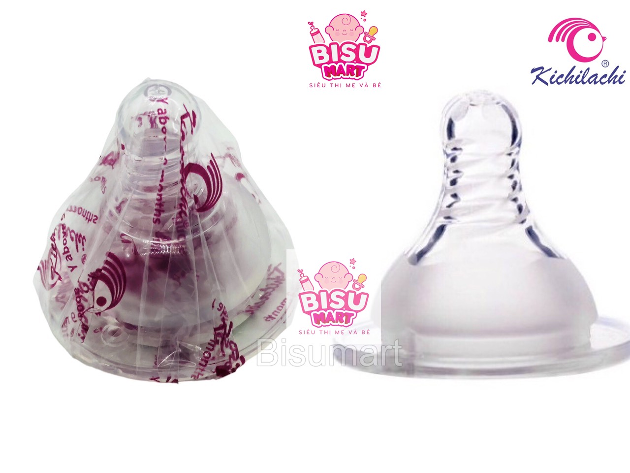 Núm vú cổ rộng silicon siêu mềm Aquastar Dream Kichilachi Size S, M, L, XL