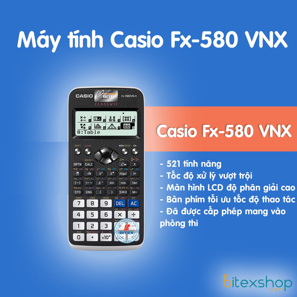 MÁY TÍNH CASIO FX 580VN LOẠI 1