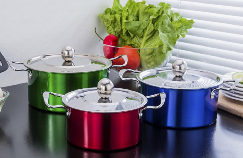 Nồi Inox Có Nắp combo 3 nồi