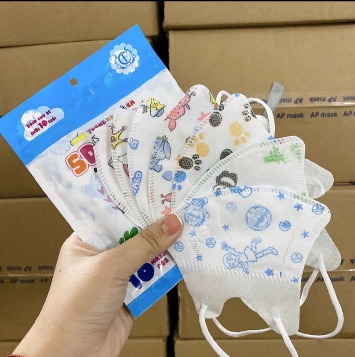 05 KHẨU TRANG 5D CHO BÉ (hàng tặng không bán)