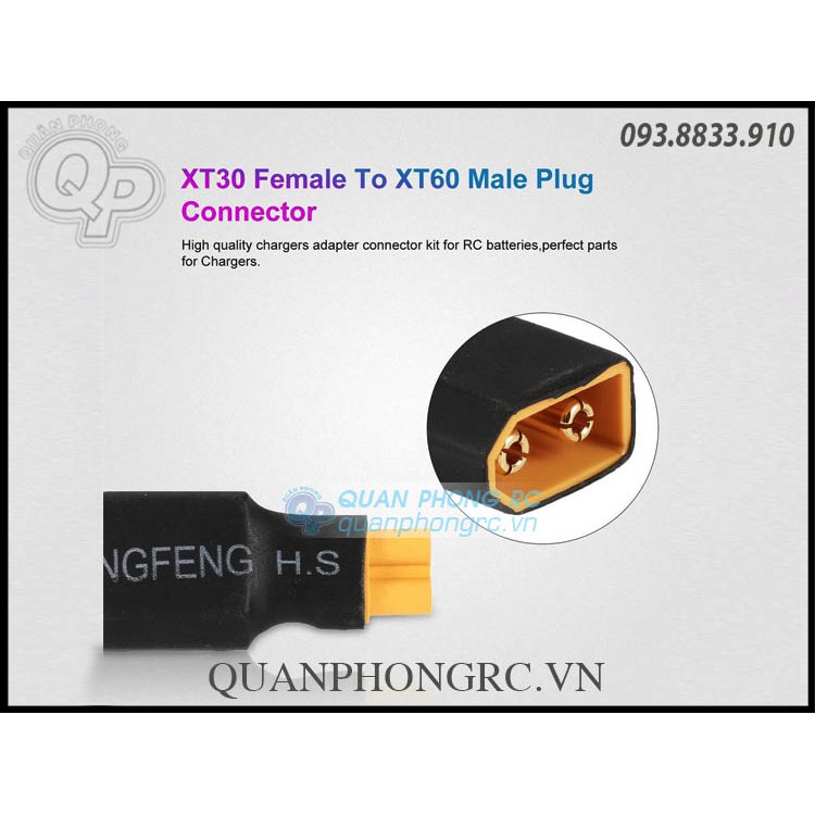 Jack Chuyển Pin XT60 qua XT30