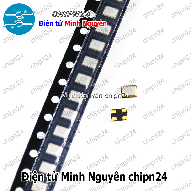 [3 con] (K355) Thạch anh Dán 3225 16M (4 chân 3.2x2.5mm 16MHz) - HH006058