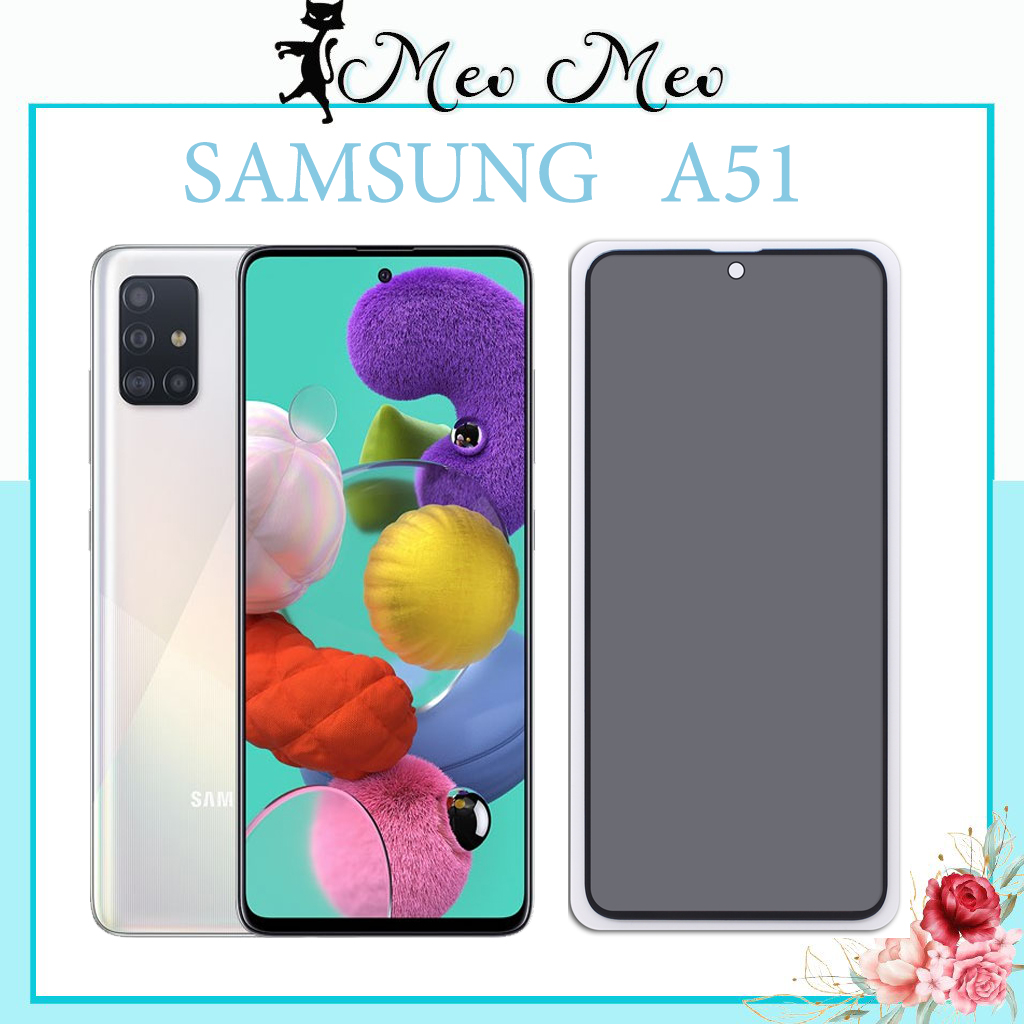 Kính cường lực Samsung A51 A52 A52s A53 5G độ cứng 9H bảo vệ tuyệt đối sự riêng tư chống trầy xước tặng kèm khăn lau màn hình