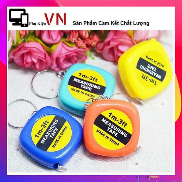 [HCM]⚡ Thước Cuộn Mini ( 1M ) - Thước Đo Móc Khóa ⚡