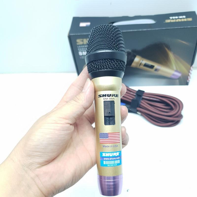Micro có dây hát karaoke SHURE SM-88A CAO CẤP NEW 2019