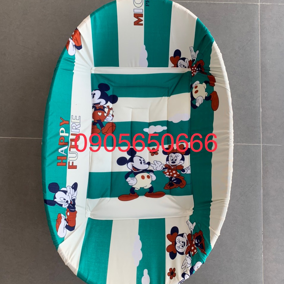 Nôi tre + bọc nôi size 90x60 ( từ 0-18 tháng)