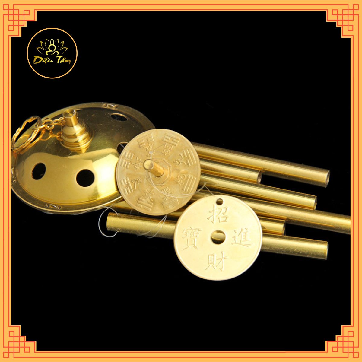 [Bronze standard] Copper Wind Chimes-6-bar wind chimes es es de Parede Poly