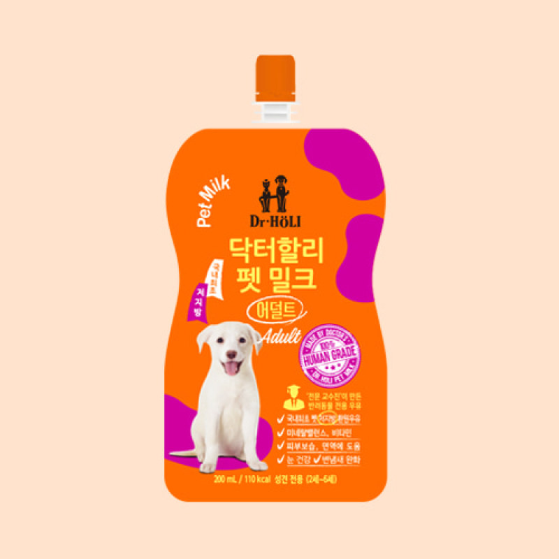 Dr.HOLI Pet Milk Adult - Sữa tươi uống dành cho chó trưởng thành 200ml