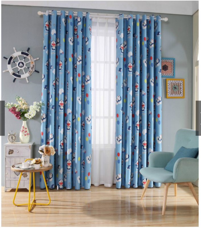 Rèm vải dày che nắng tốt cách nhiệt doremon 2m x 1.35m app01