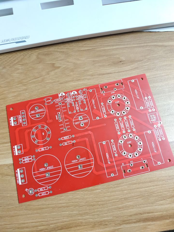 PCB Pre-Ampli 6N3 + 6Z4
