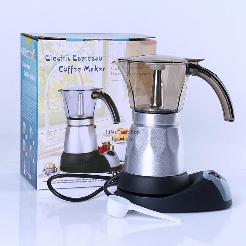 Ấm pha cà phê điện phong cách Italy 3-6 tách max 300ml