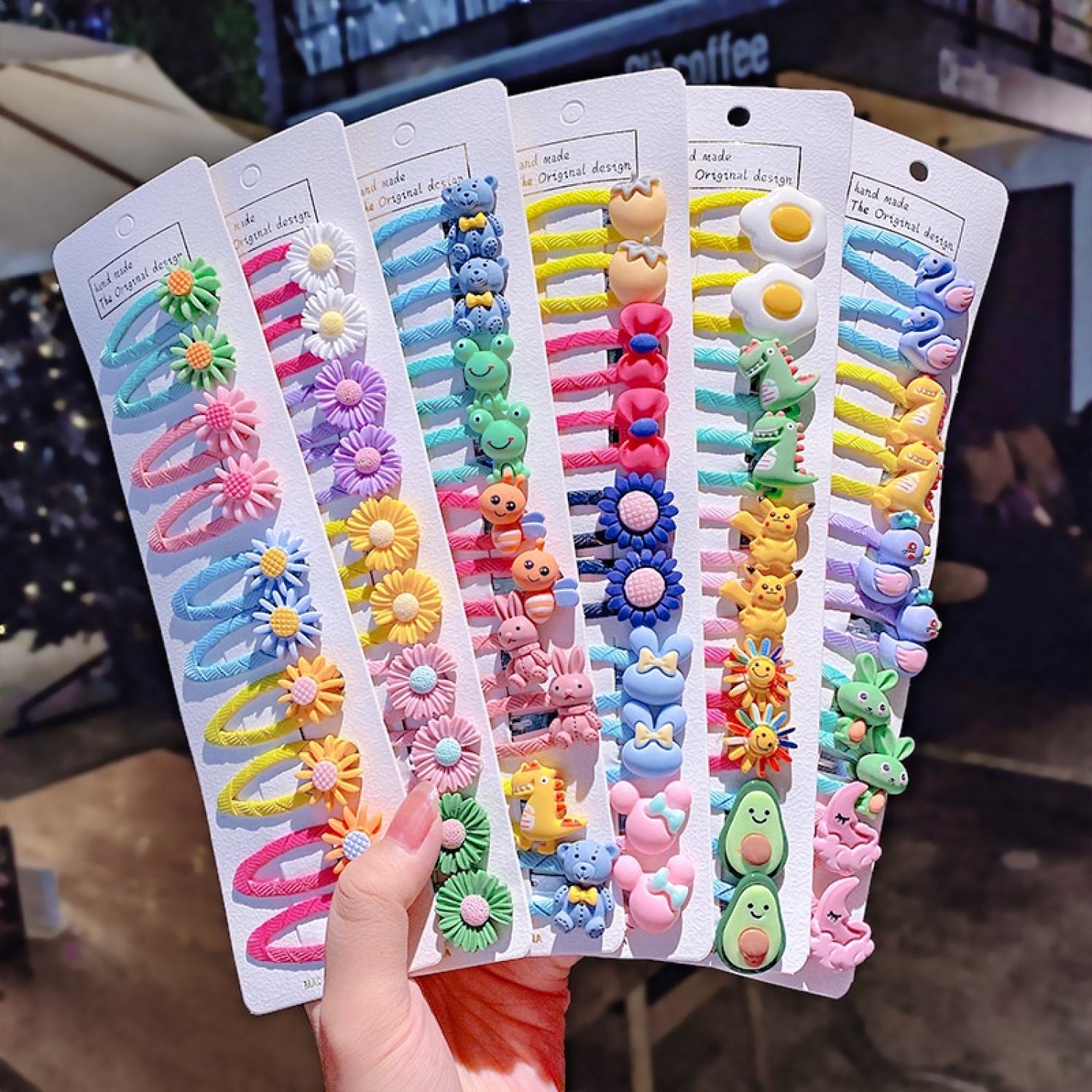 Set 10 kẹp tóc siêu xinh nhiều hình cho bé