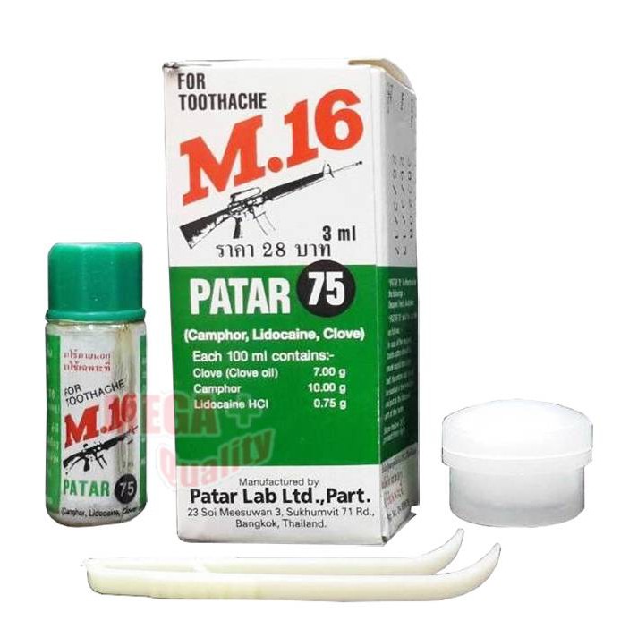 Dầu Giảm Đau Răng Patar 75 M.16 3ml Thái Lan