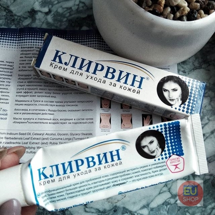 Kem sẹo mụn Clearwin Klirvin ® Nga - Tuýp 25g