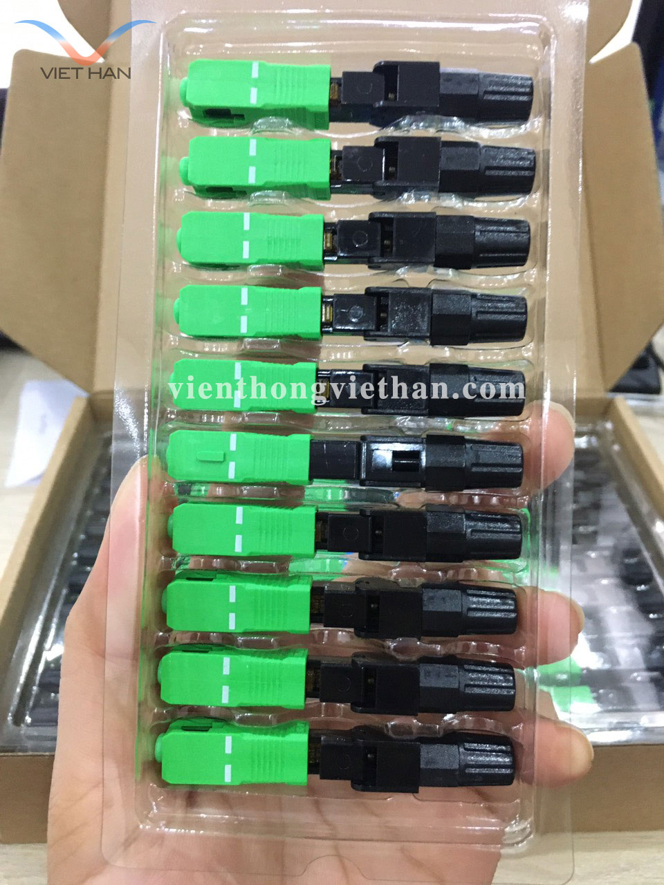Fast Connector chuẩn SC/APC vỉ 10 đầu