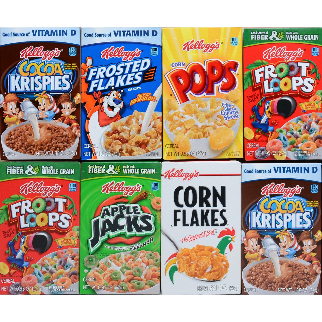 (6 loại) Ngũ Cốc Ăn Sáng Cho Bé Kellogg's