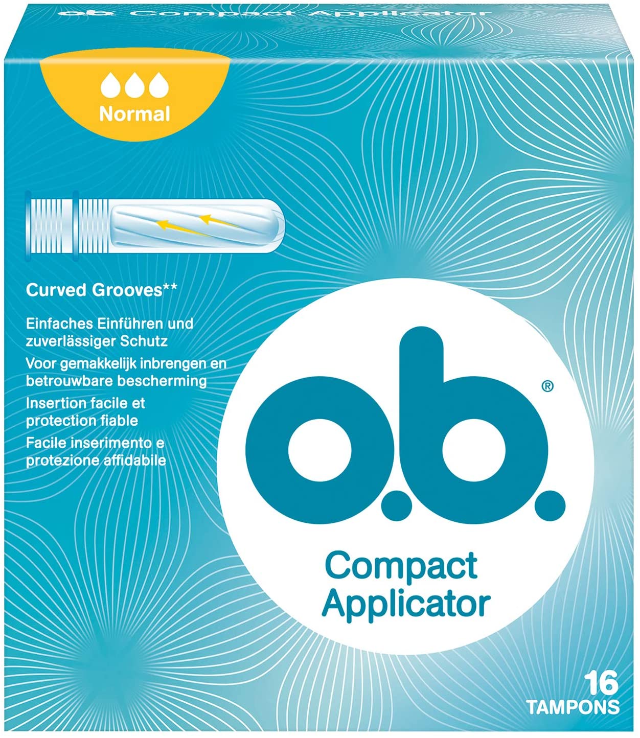 Tampon ob nội địa Đức size normal 16st có ống đẩy ( compact applicator)